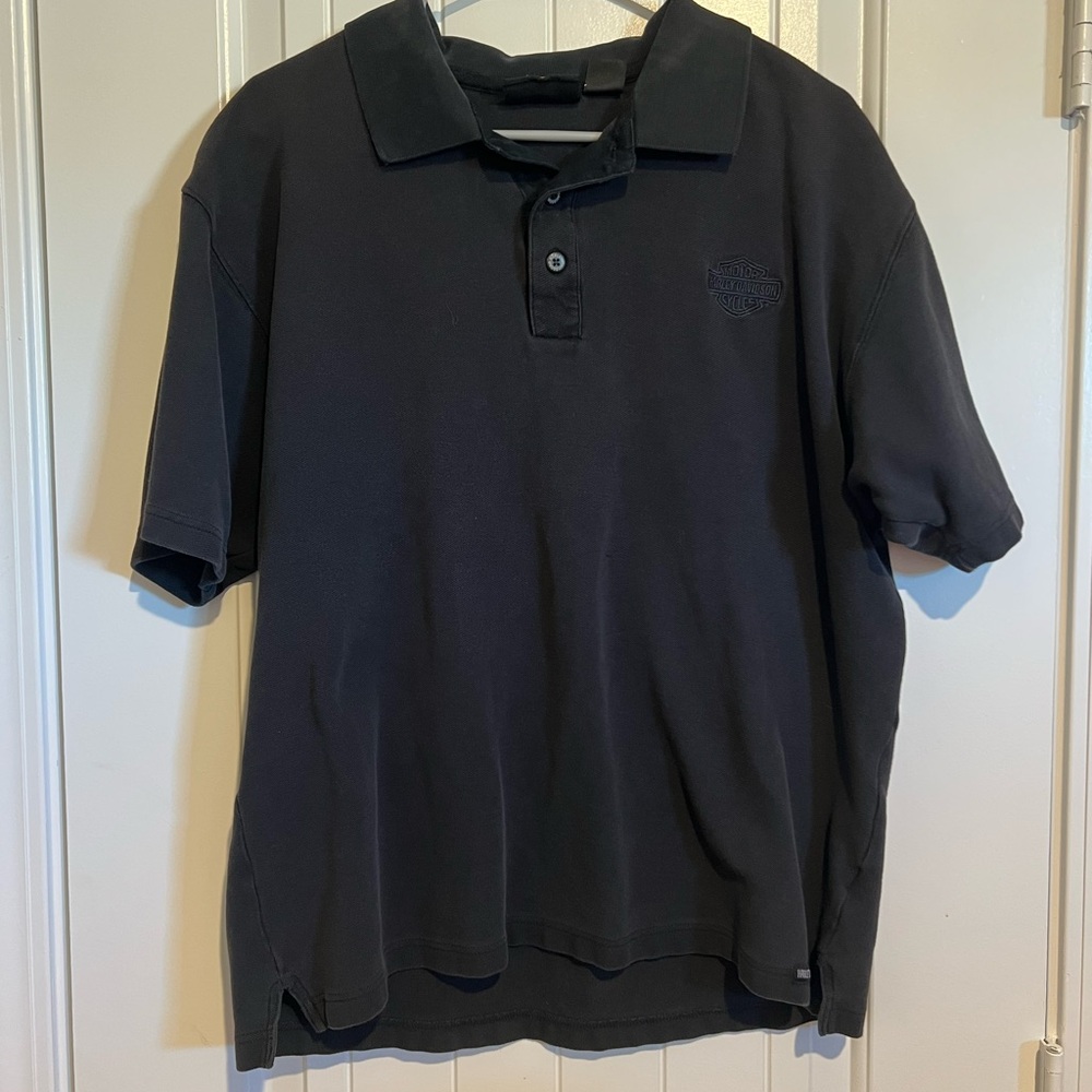 Harley-Davidson Men's Charcoal Polo Shirt
